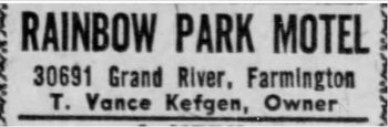 Park Motel (Rainbow Park Motel) - 24 Dec 1961 Ad With Owner Mentioned (newer photo)